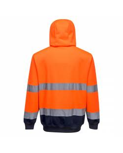 Two-Tone Hooded Sweatshirt, Hi Vis
